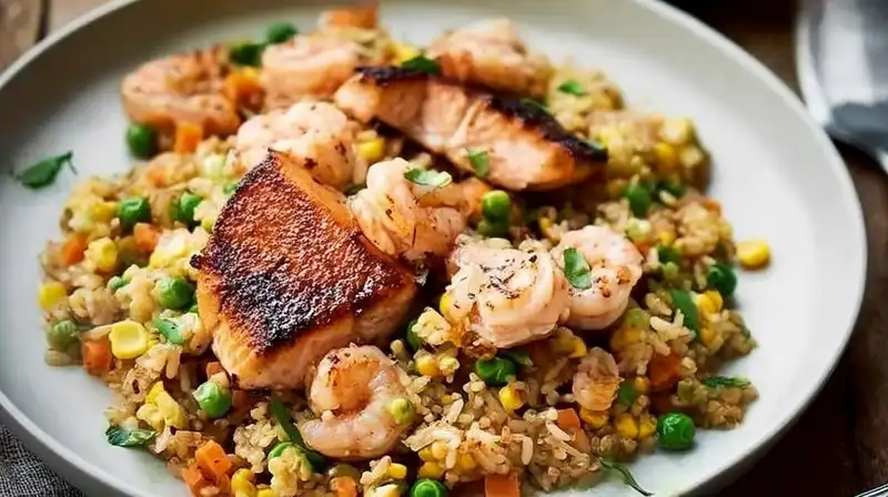 Master Seared Salmon & Prawn Fried Rice: A Full Recipe Guide